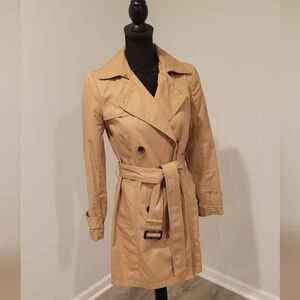 Banana Republic Tan Belted Trench Coat